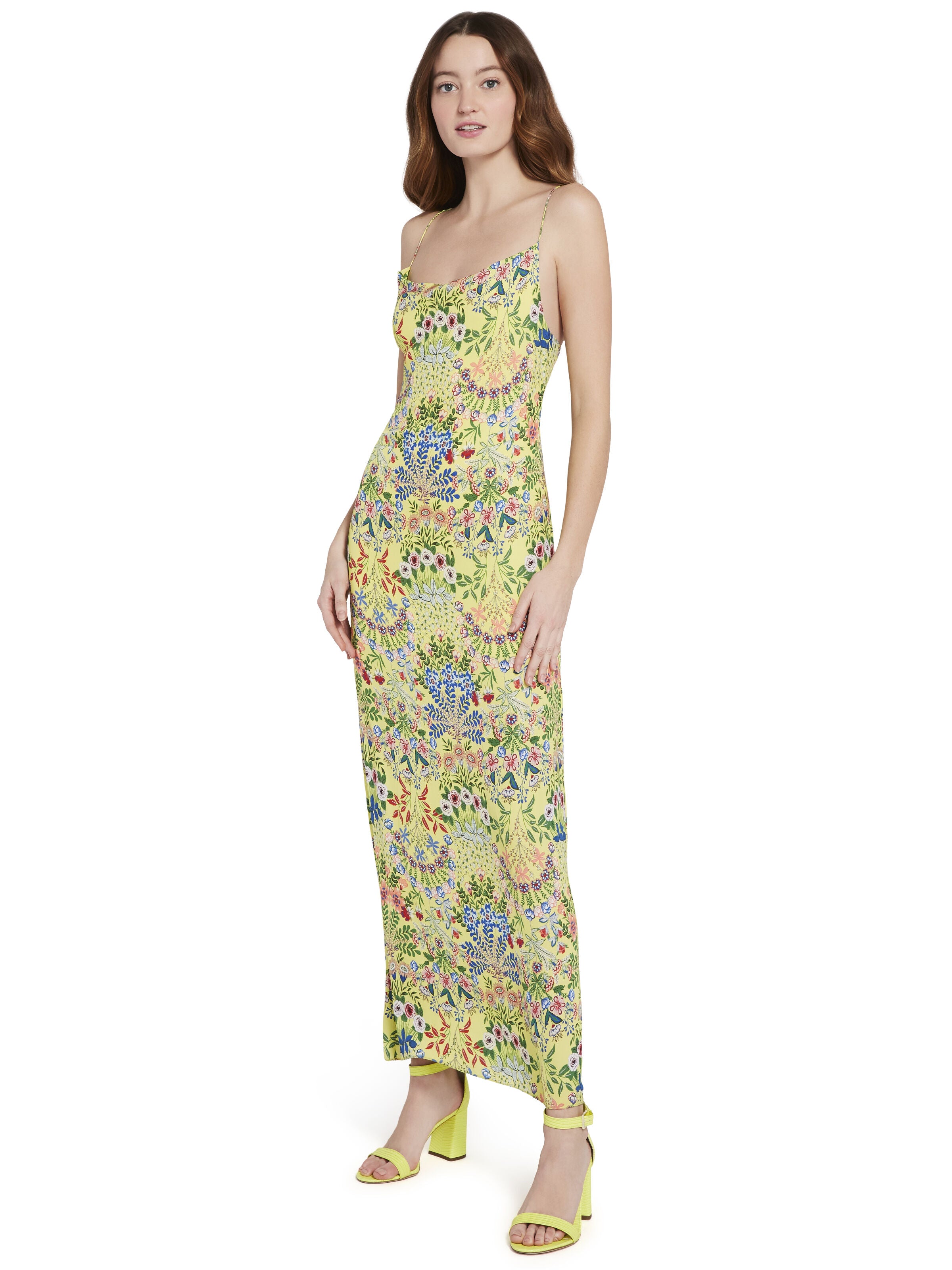 HARMONY FLORAL MAXI DRESS-WILDFLOWER DAFFODIL-ALICE + OLIVIA