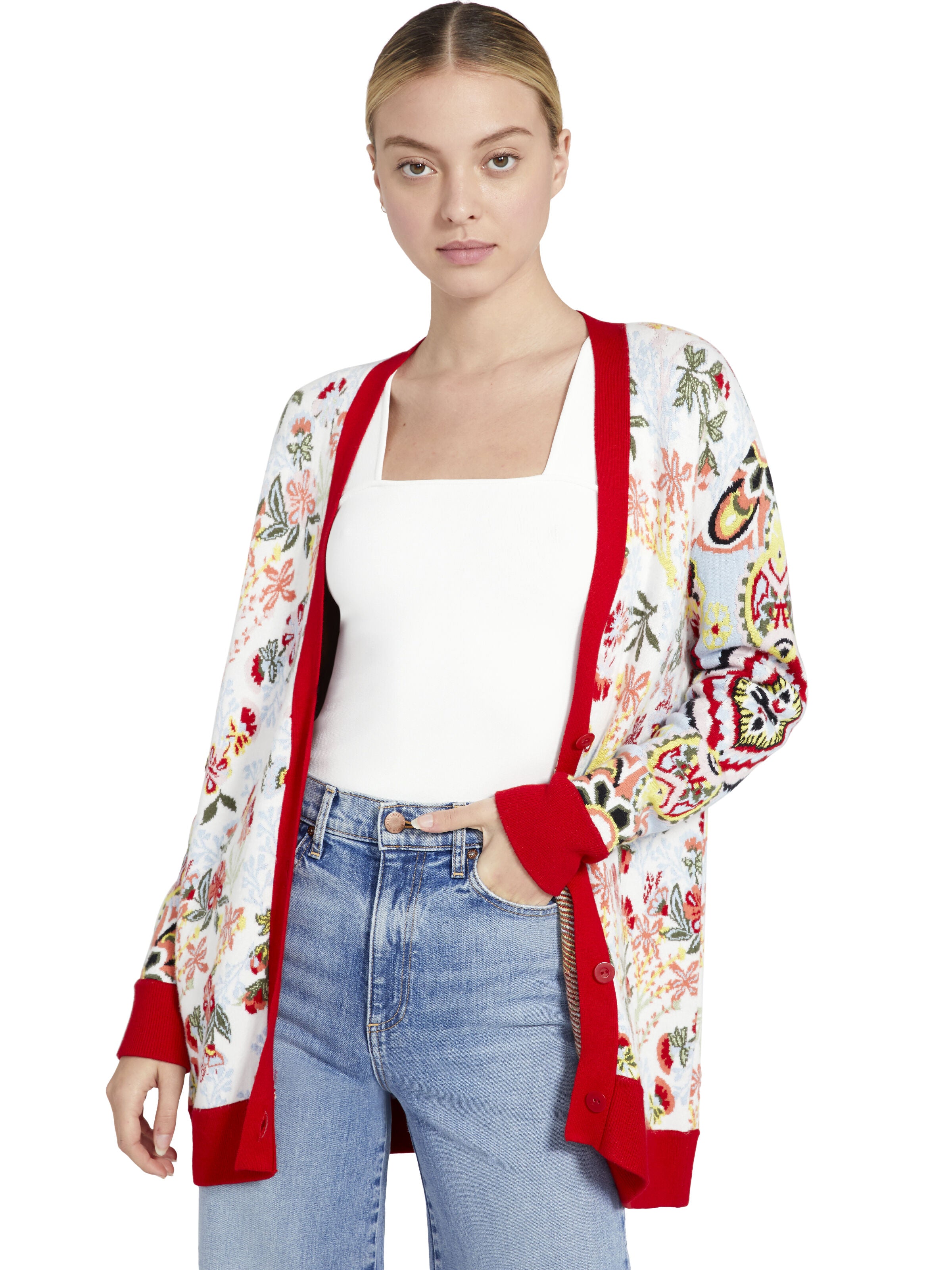 BRADFORD JACQUARD GRANDPA CARDIGAN