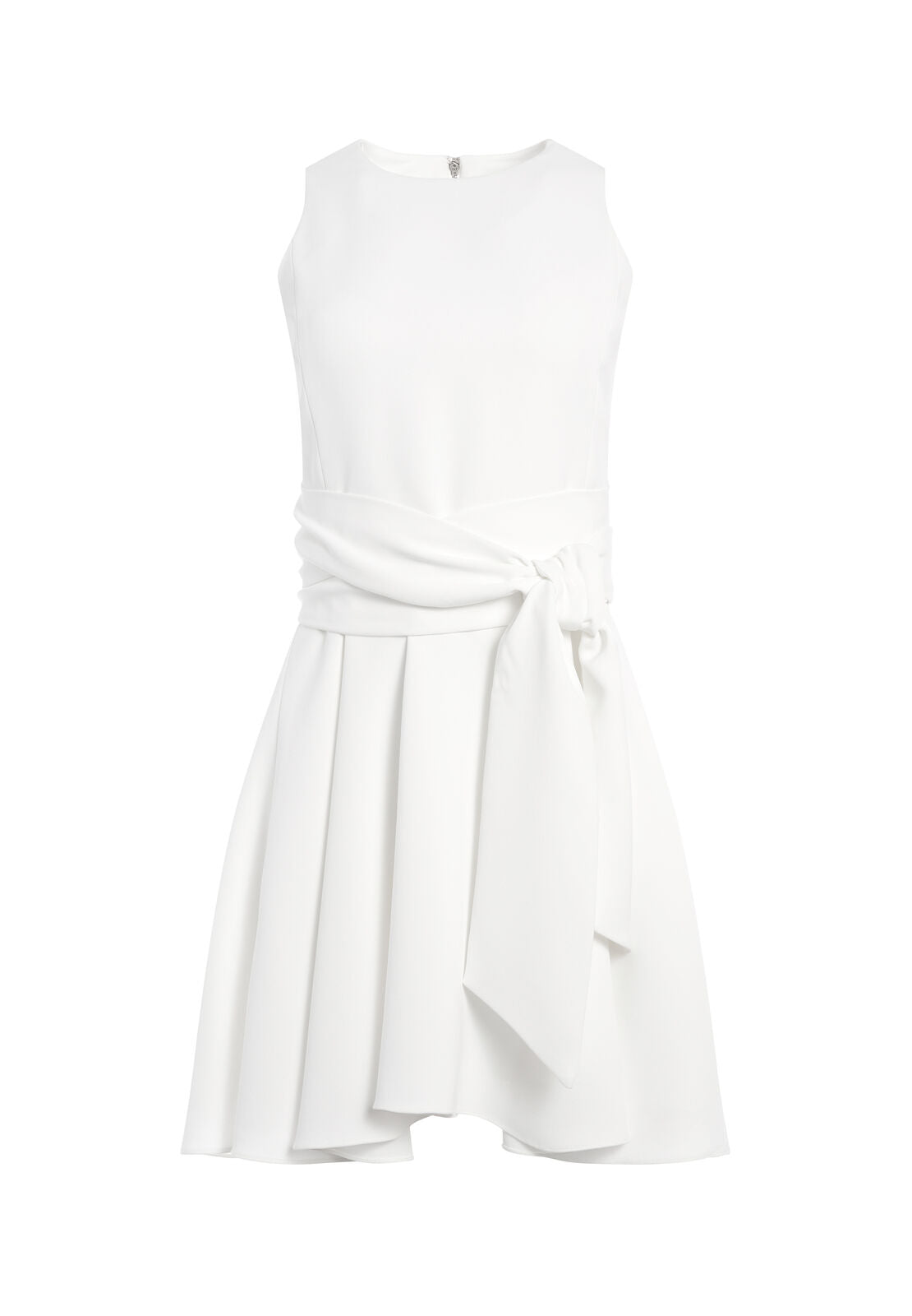 WESLEY FLARE MINI DRESS-WHITE-ALICE + OLIVIA