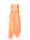 ROBE MIDI PLISSÉE À VOLANTS BREE-ALICE + OLIVIA