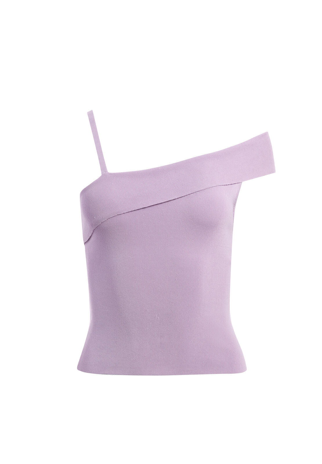 ARLETTA ASYMMETRICAL CROP TANK-LAVENDER-ALICE + OLIVIA