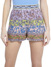 BLAINE EMBROIDERED FLARE SHORTS-DITSY BORDER-ALICE + OLIVIA