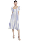 BAUERY ROBE MI-LONGUE À MANCHES BOUFFANTES-ALICE + OLIVIA