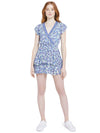 MARISKA FLORAL SKORT ROMPER-DITSY BORDER-ALICE + OLIVIA