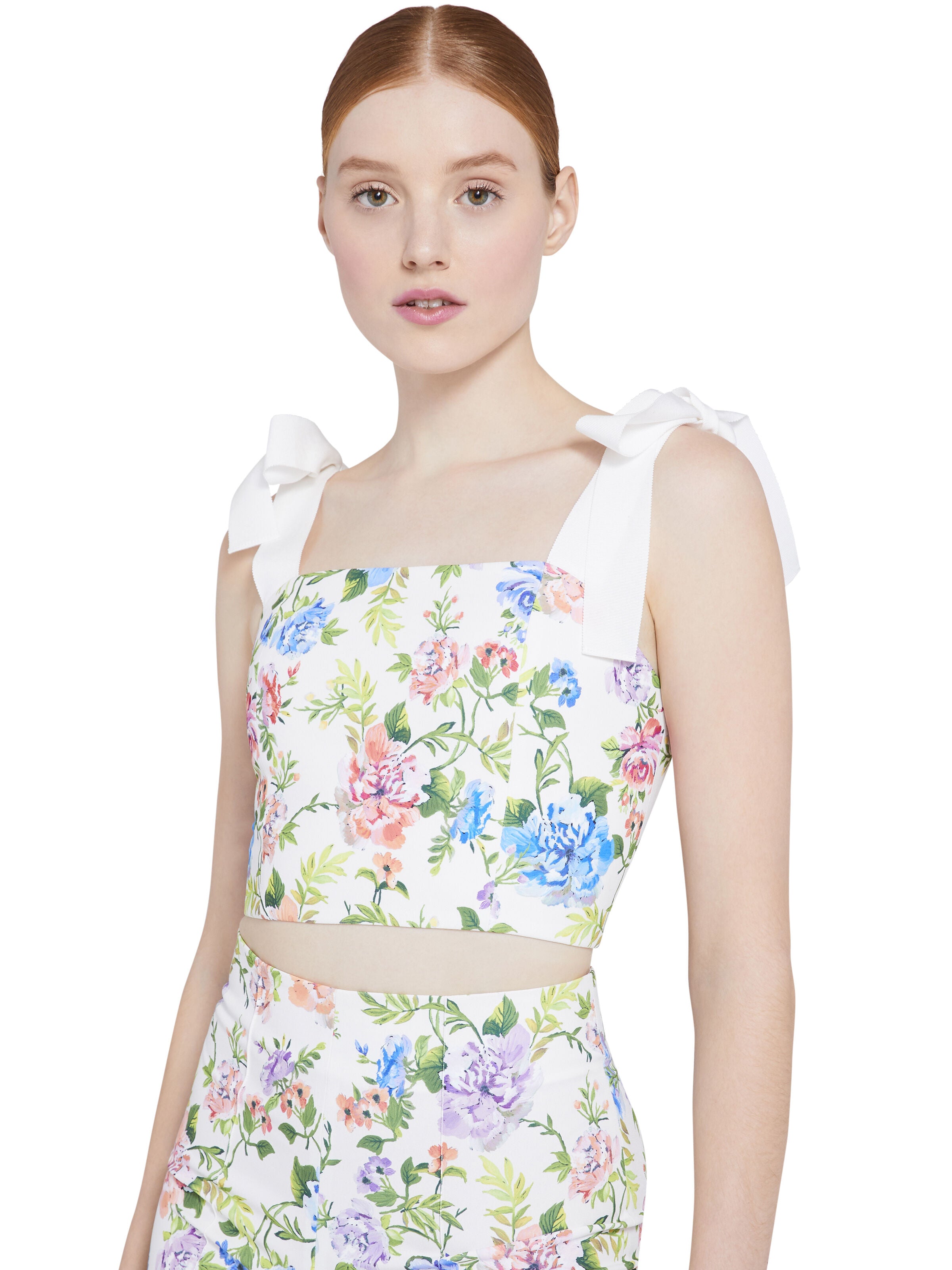 HAUT COURT AJUSTÉ NIKA À IMPRIMÉ FLEURI-ALICE + OLIVIA
