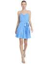 WEBBER COWL NECK MINI DRESS-PARADISE-ALICE + OLIVIA