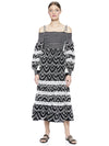 ROBE MIDI ÉPAULES DÉCOUVERTES CATIA-ALICE + OLIVIA