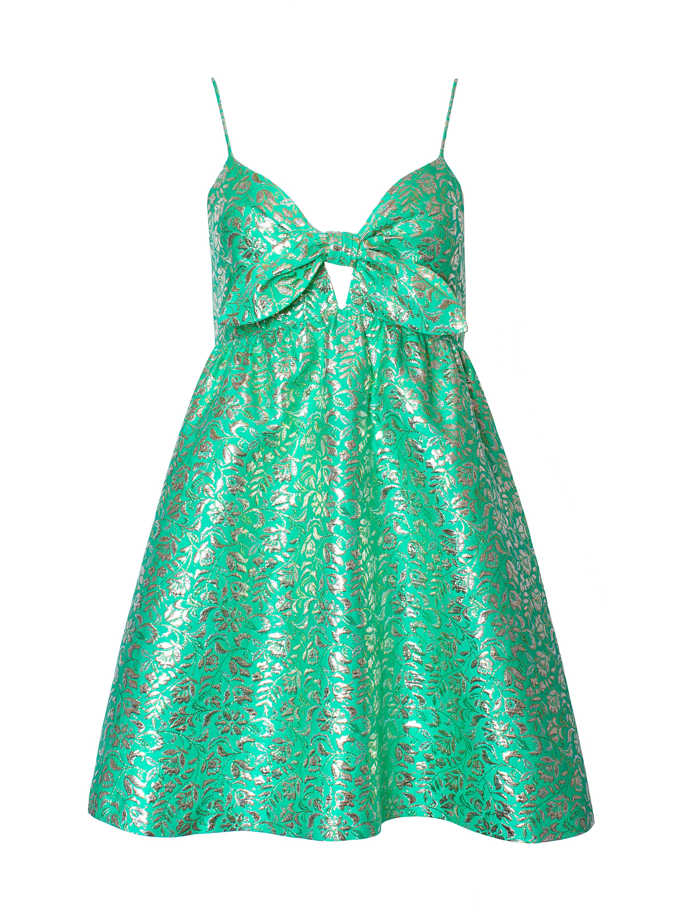 MELVINA GATHERED BABY DOLL DRESS-JADE MULTI-ALICE + OLIVIA