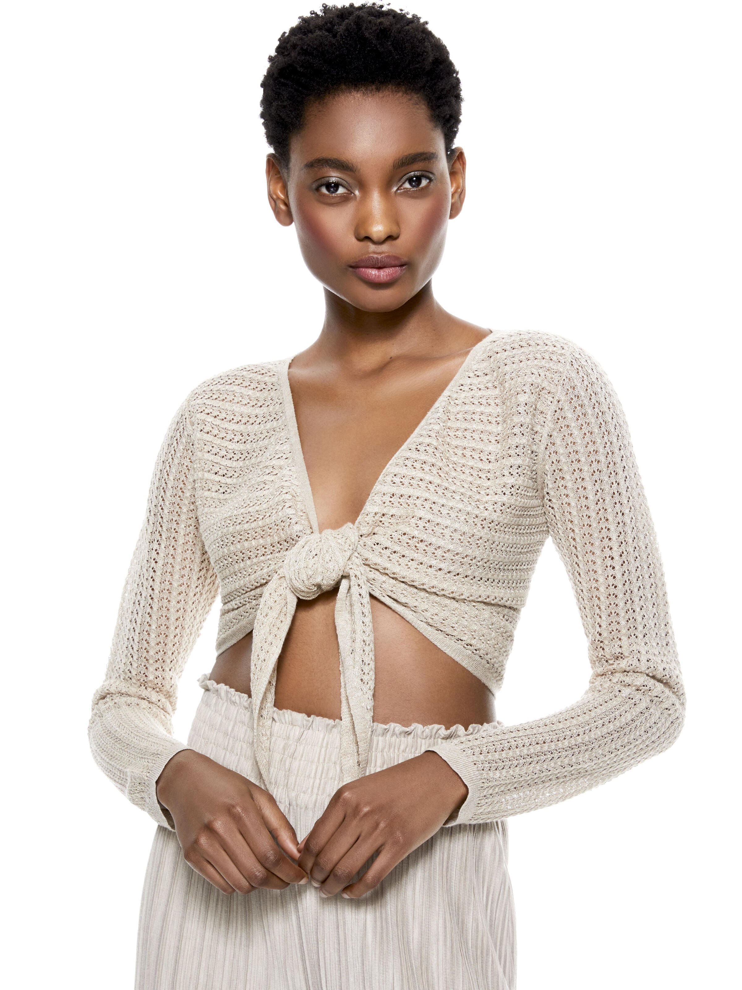 CARDIGAN CORTOCON NODO FERGIE