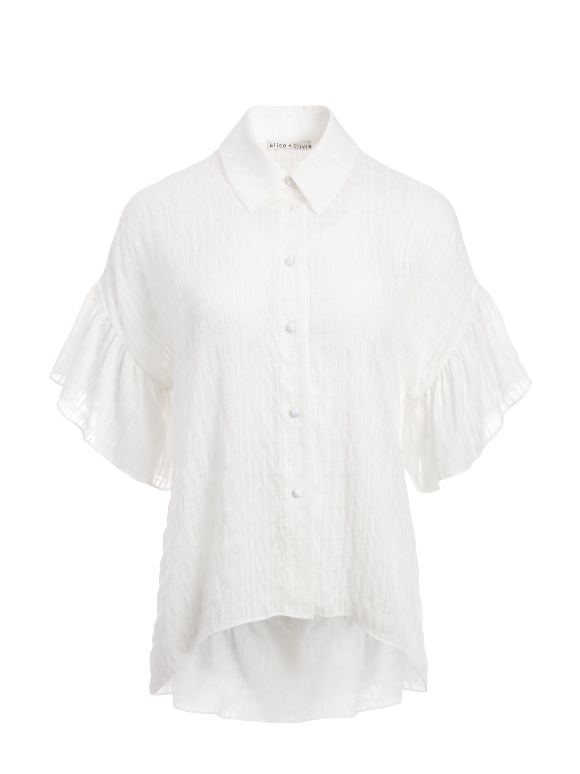 CHEMISE BOUTONNÉE À MANCHES VOLANTÉES EDYTH-ALICE + OLIVIA
