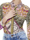 WILLA PAISLEY PLACKET TOP-CHELSEA PALACE-ALICE + OLIVIA