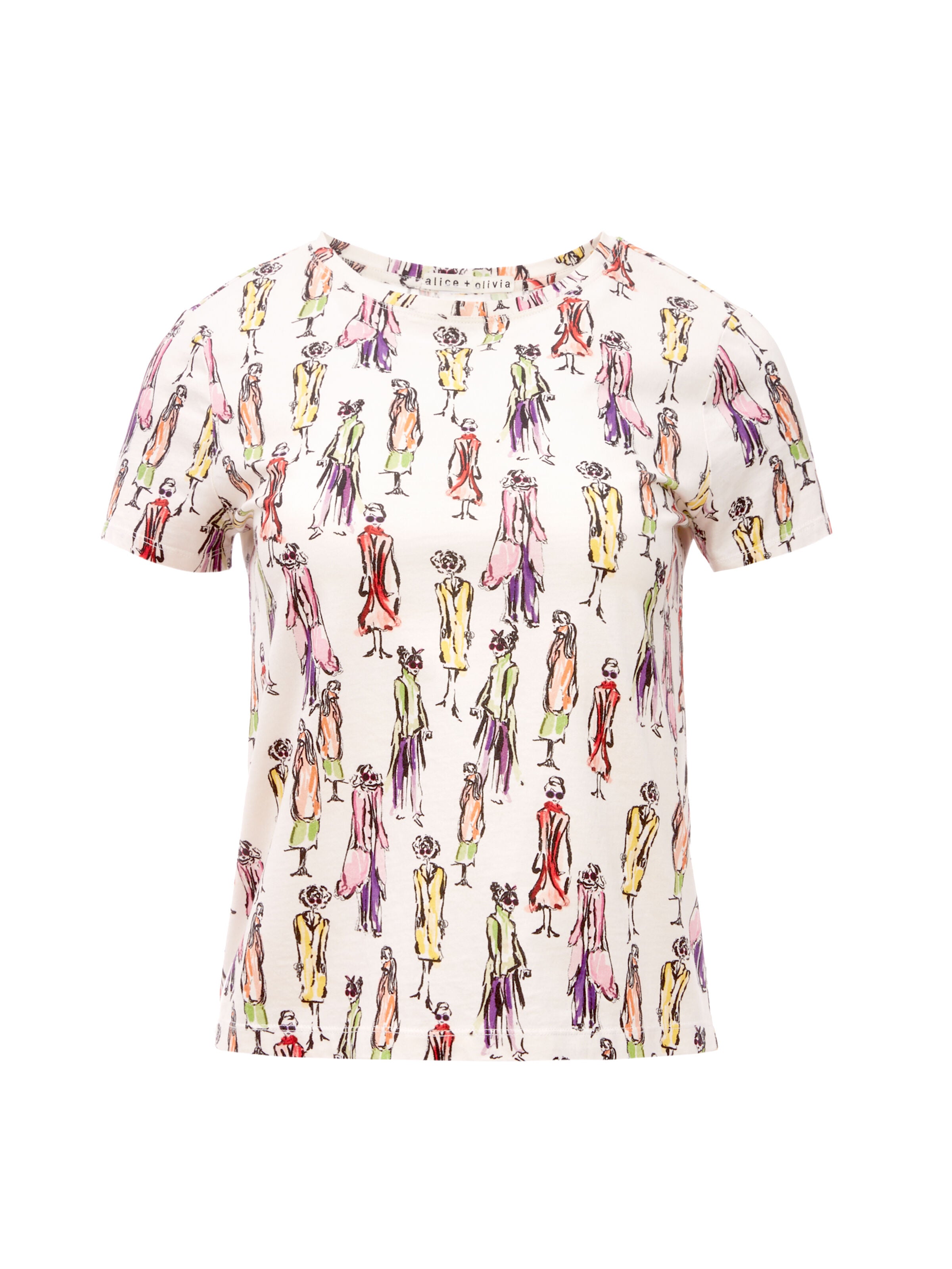 RYLYN CREW NECK TEE-MELROSE STACE-ALICE + OLIVIA