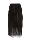 GONNA LONGUETTE IN SUEDE CON FRANGE MISHA-ALICE + OLIVIA