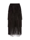 GONNA LONGUETTE IN SUEDE CON FRANGE MISHA-ALICE + OLIVIA