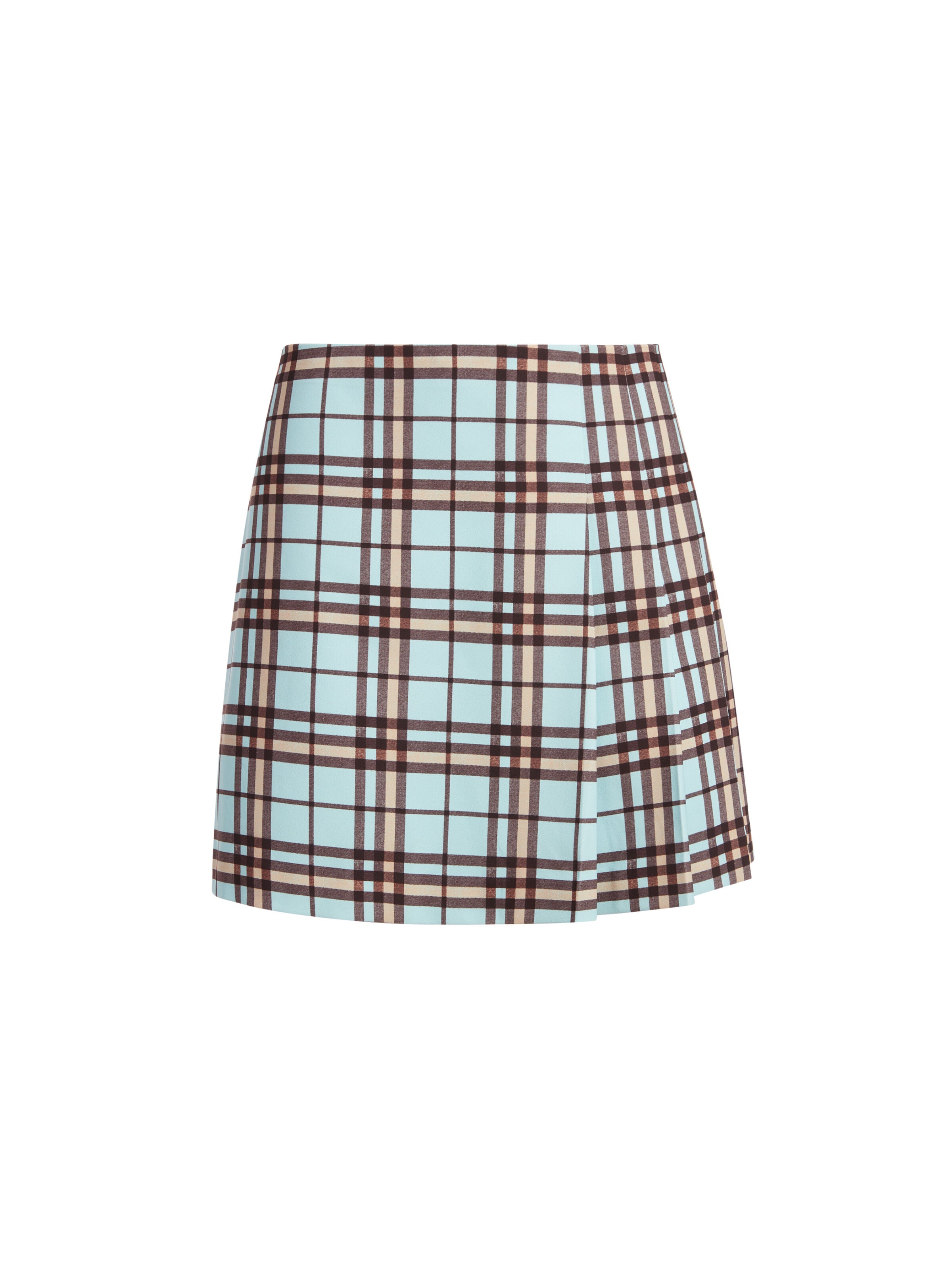 SEMIRA PLAID MINI SKIRT-EVERLASTING PLAID SM WATERFALL-ALICE + OLIVIA