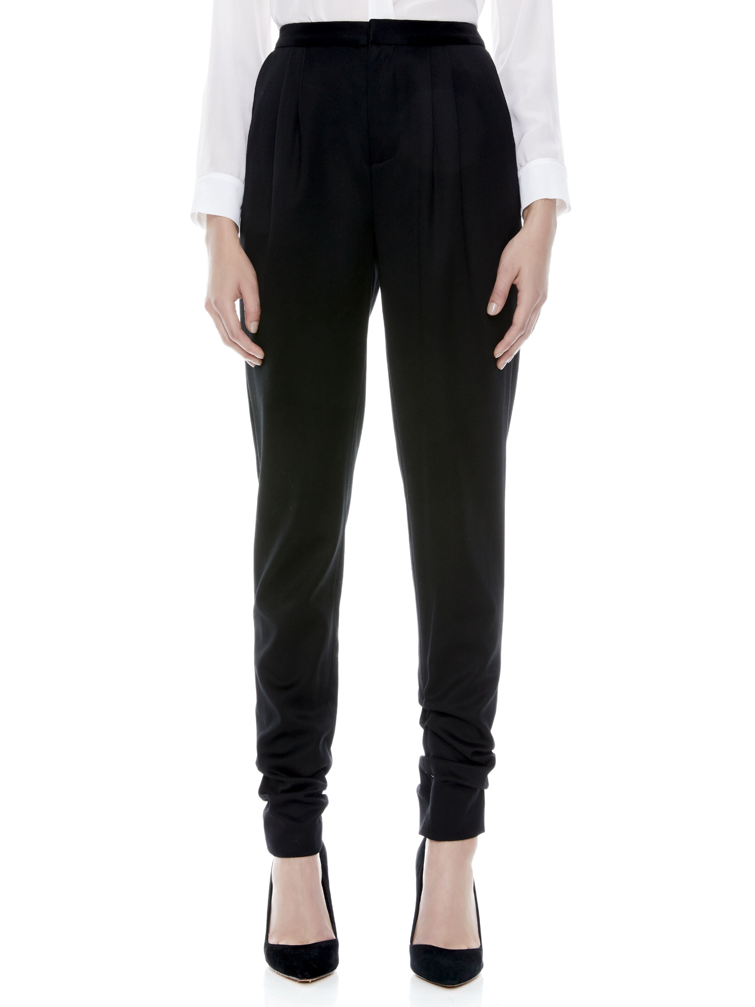 SAMUEL PLEAT FRONT SKINNY PANT