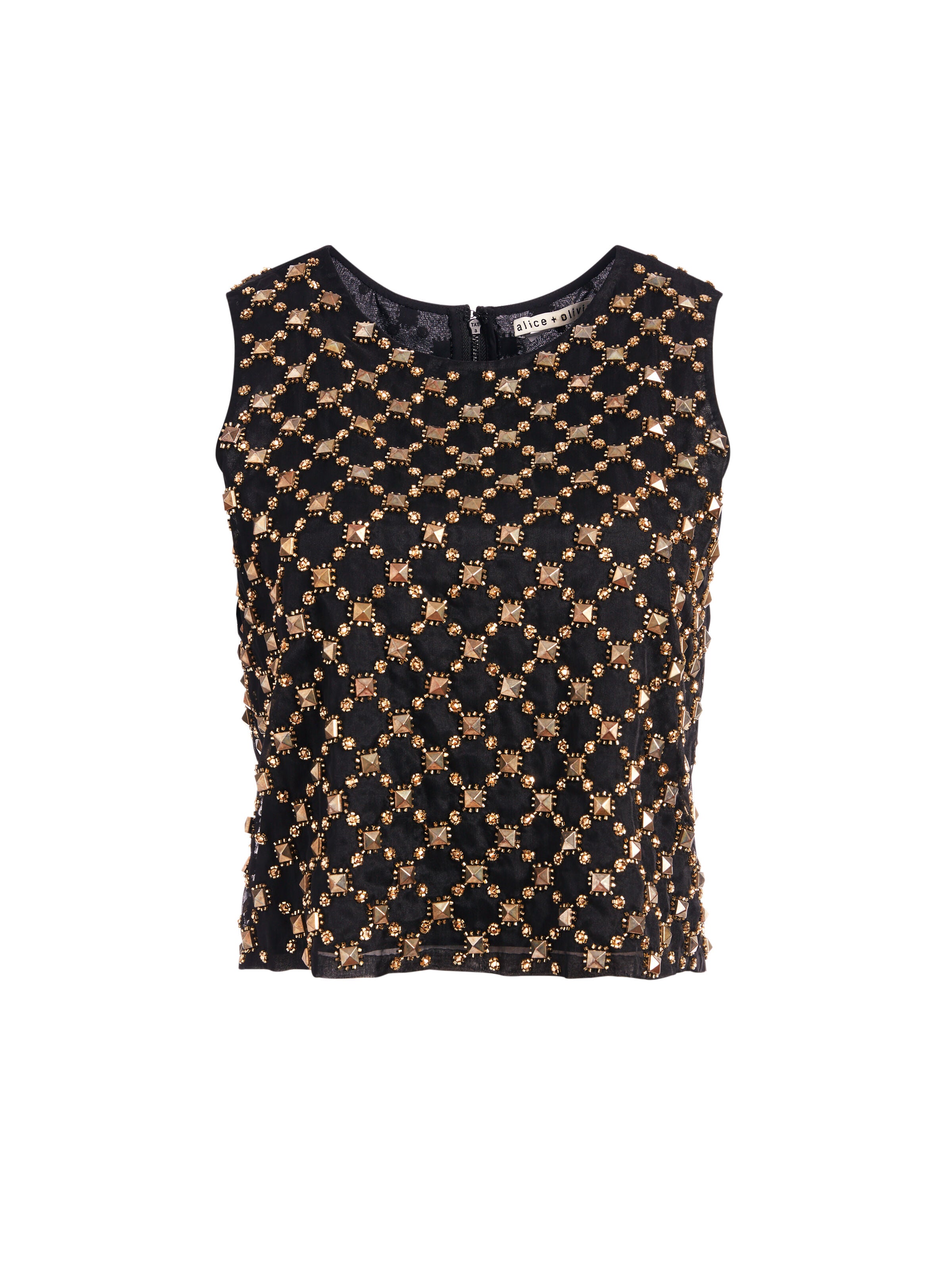 DÉBARDEUR PERLÉ AMAL COUPE CARRÉE-ALICE + OLIVIA
