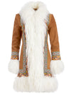 MANTEAU BODIE EN MOUTON RETOURNÉ BRODÉ-ALICE + OLIVIA