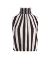 TRUDY SMOCKED NECK BLOUSE-EMPIRE STRIPE BLACK-ALICE + OLIVIA