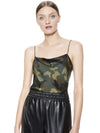 HARMON CAMO DRAPEY SLIP TANK-CAMELLIA BOUQUET BLK/MULTI-ALICE + OLIVIA