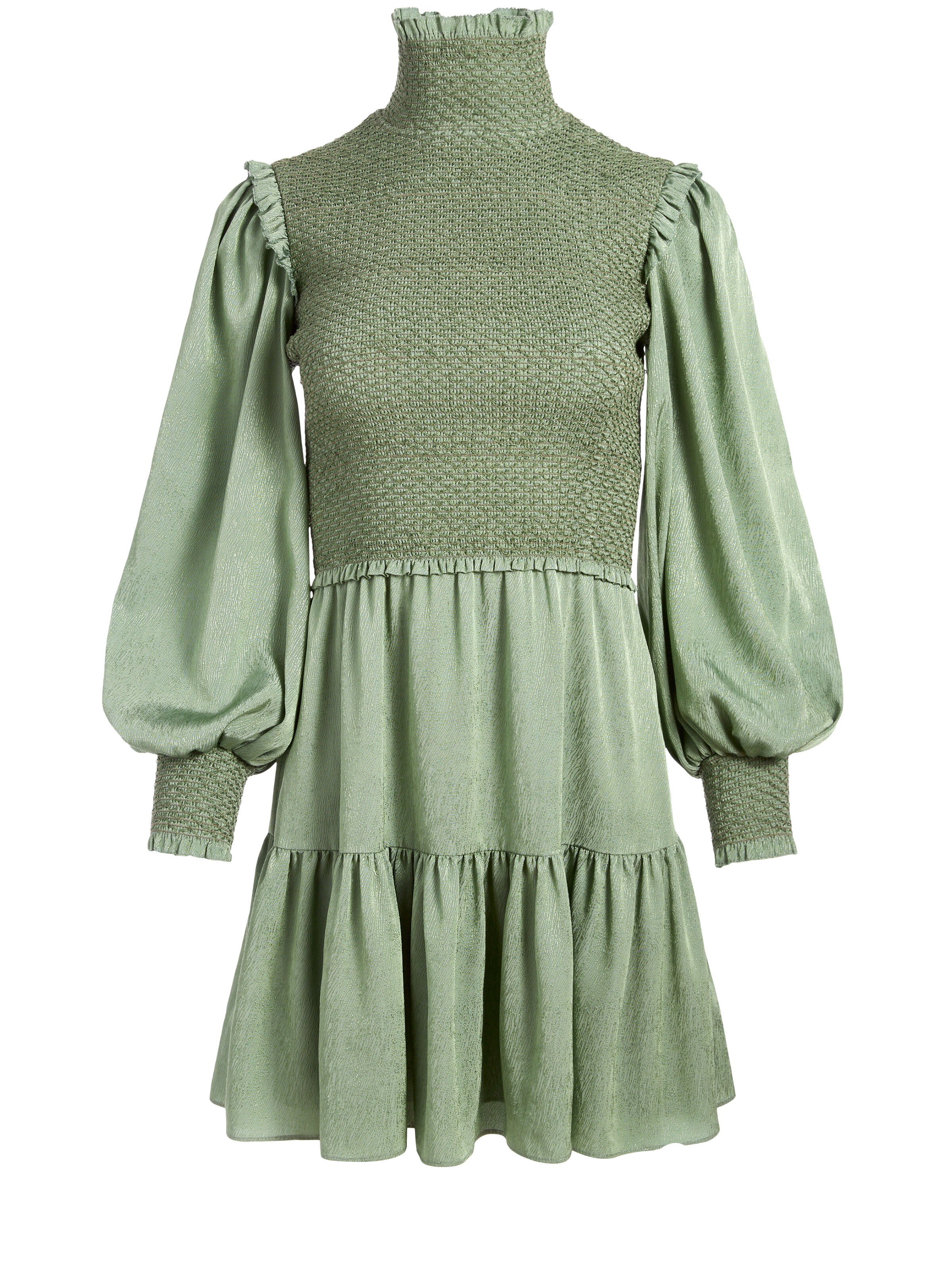 MINIVESTITO CON COLLO ALTO E CORPINO A SMOCK ELVIRA-ALICE + OLIVIA