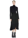 CLARE TURTLENECK MIDI DRESS-Black-ALICE + OLIVIA