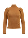 MAGLIONE A COLLO ALTO CON MANICHE A SBUFFO METALLIZZATE ISSA-ALICE + OLIVIA
