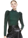 MAGLIONE A COLLO ALTO CON MANICHE A SBUFFO METALLIZZATE ISSA-ALICE + OLIVIA