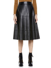 JUPE MI-LONGUE EN CUIR CLOUTÉ SOSIE-ALICE + OLIVIA