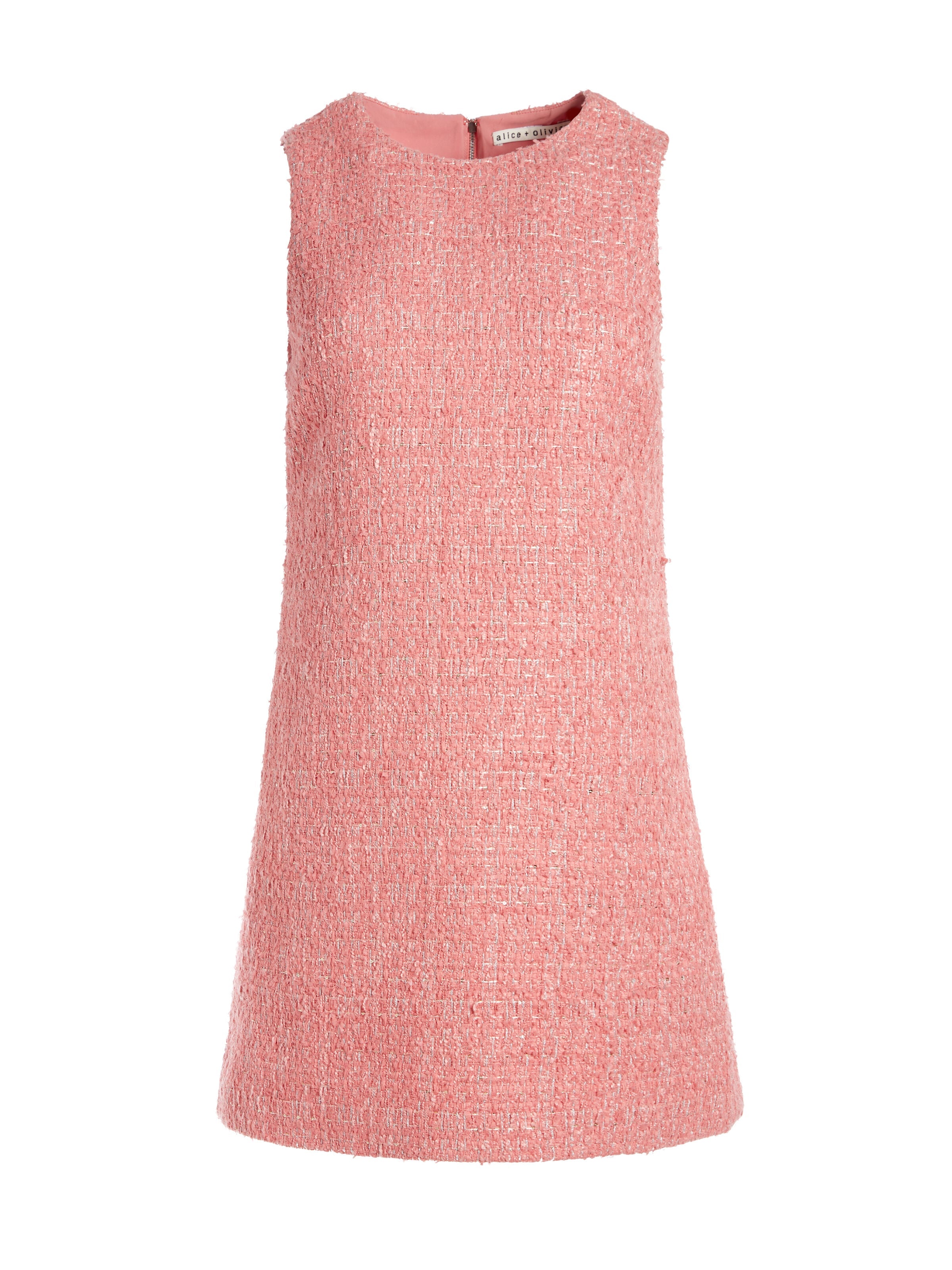 COLEY CREW NECK MINI DRESS-AFTERGLOW PLAID-ALICE + OLIVIA