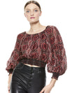 TOP CONTADINA FANTASIA PAISLEY AZALEA-ALICE + OLIVIA