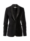 MACEY FITTED STRONG SHLDR BLZR-Black-ALICE + OLIVIA
