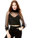 TOP CORTOCON RUFFLES SUL COLLO ALEXIA-ALICE + OLIVIA