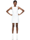 COLEY CREW NECK MINI DRESS-WHITE-ALICE + OLIVIA