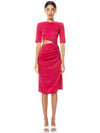 ROBE MIDI DÉCOUPÉE STELLA-ALICE + OLIVIA