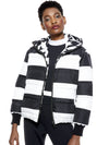 DURHAM REVERSIBLE PUFFER-HOUNDSTOOTH/COMBO-ALICE + OLIVIA