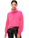 ADELA ROUND HEM TURTLENECK-LIME PUNCH-ALICE + OLIVIA