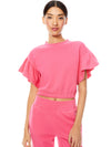 PULL-OVER COURT JOLINE À MANCHES VOLANTS-ALICE + OLIVIA