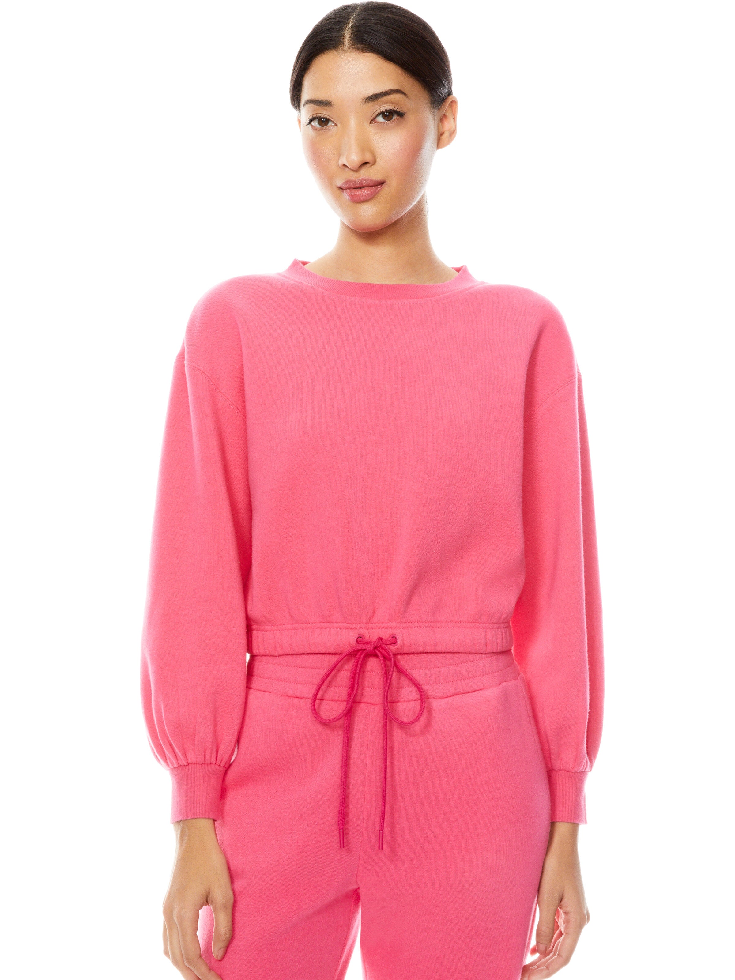 BERNETTA CR PLVR W DRAWSTRING-BRIGHT POPPY-ALICE + OLIVIA