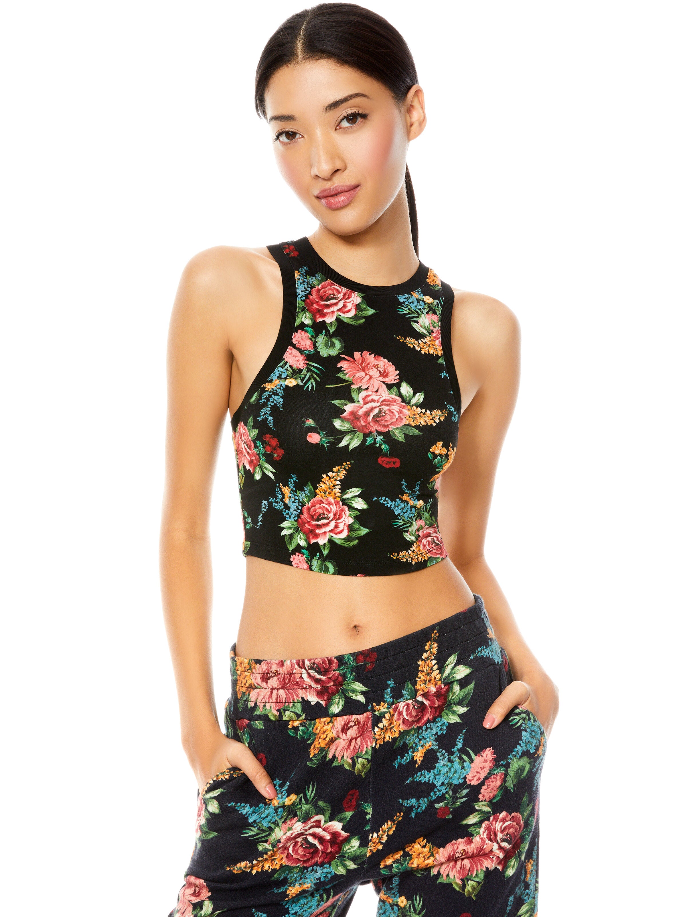 TOP CROP SGAMATO MELVA CAMOUFLAGE-ALICE + OLIVIA