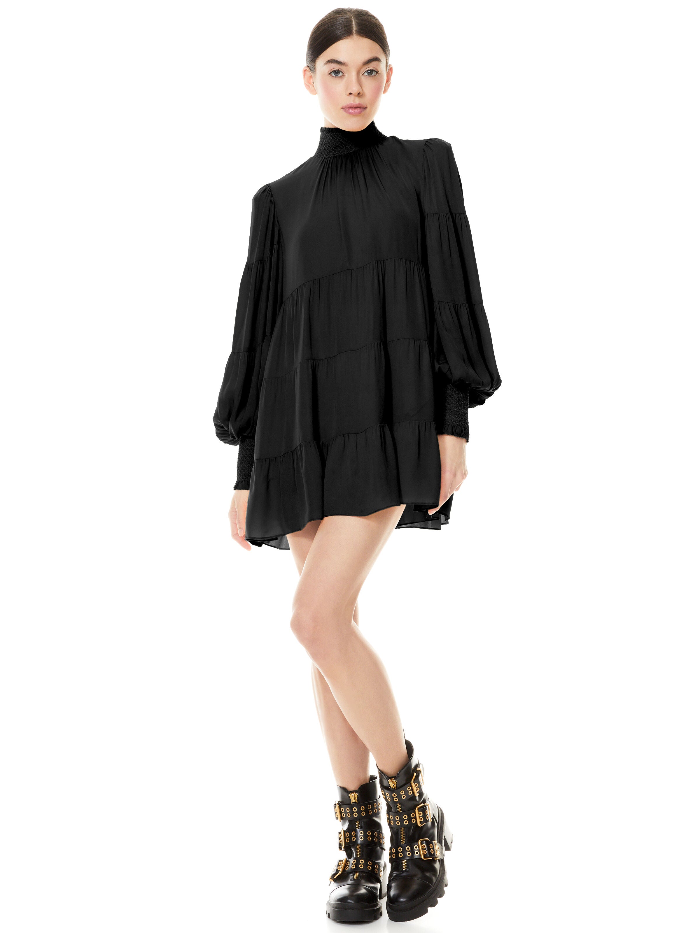 KARENA SMKD MK NK BABYDOLL DRE-Black-ALICE + OLIVIA