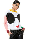 OSCAR STACE FELPA CON CAPPUCCIO COLOR BLOCK-ALICE + OLIVIA