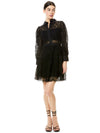 ANAYA COLLARED LACE MINI DRESS-Black-ALICE + OLIVIA