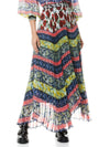 KATZ PLEATED MAXI SKIRT-FALL INTO YOU BLK MULTI-ALICE + OLIVIA