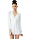 SINCLAIR V-NECK ROMPER-Black-ALICE + OLIVIA