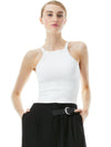 CABOT HIGH NECK TOP-ALMOND-ALICE + OLIVIA
