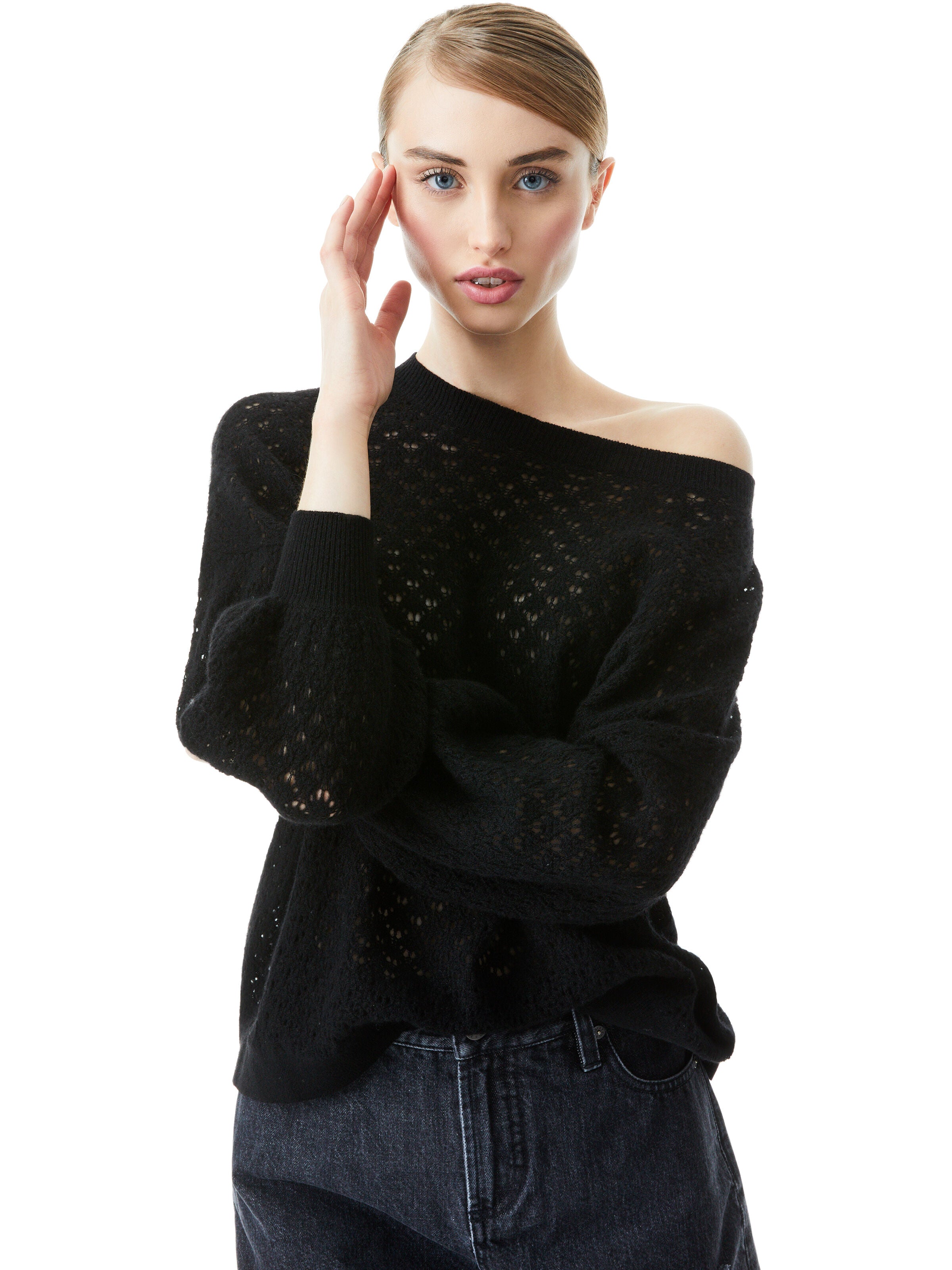 MAGLIONE SAFFI A TRAFORO-ALICE + OLIVIA