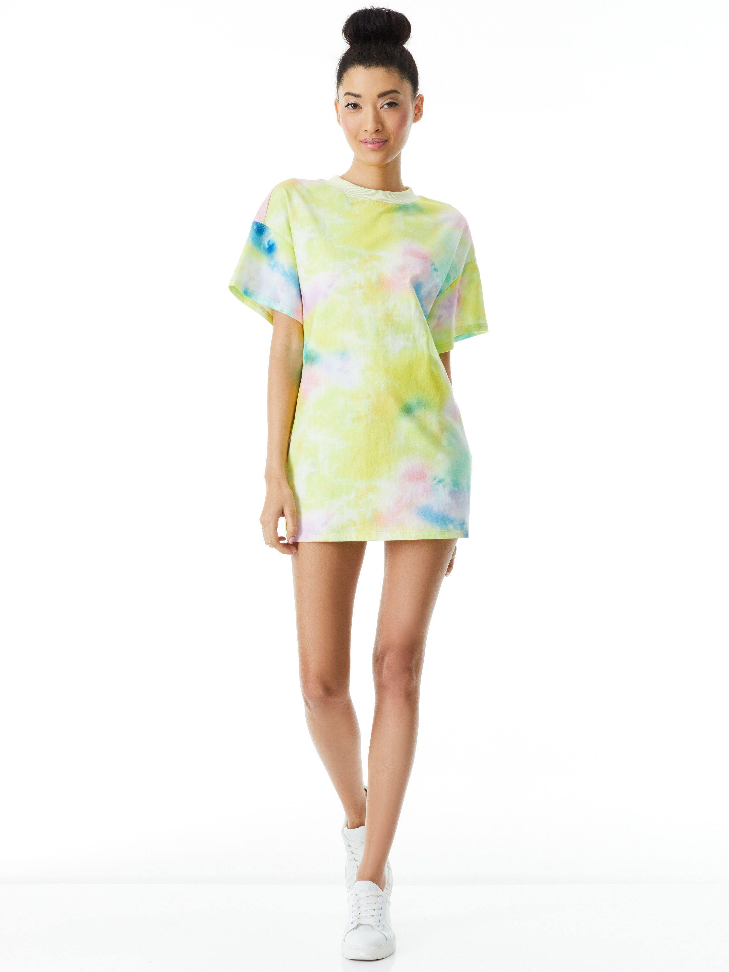 GARNER T SHIRT DRESS-BEACHSIDE TIE DYE-ALICE + OLIVIA