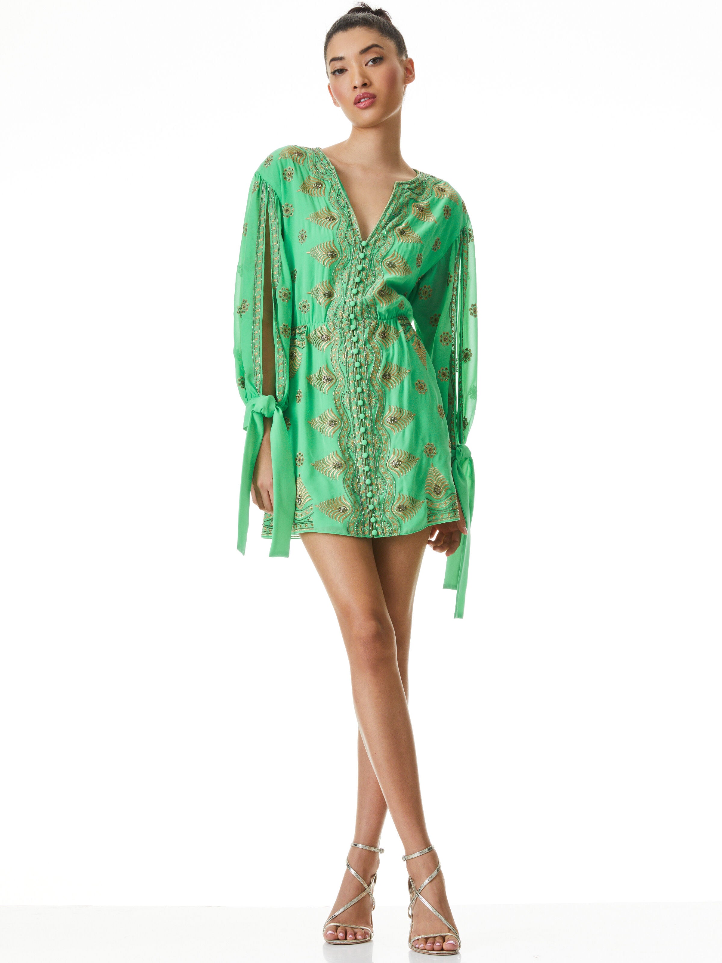ROBE COURTE BRODÉE ZIA-ALICE + OLIVIA