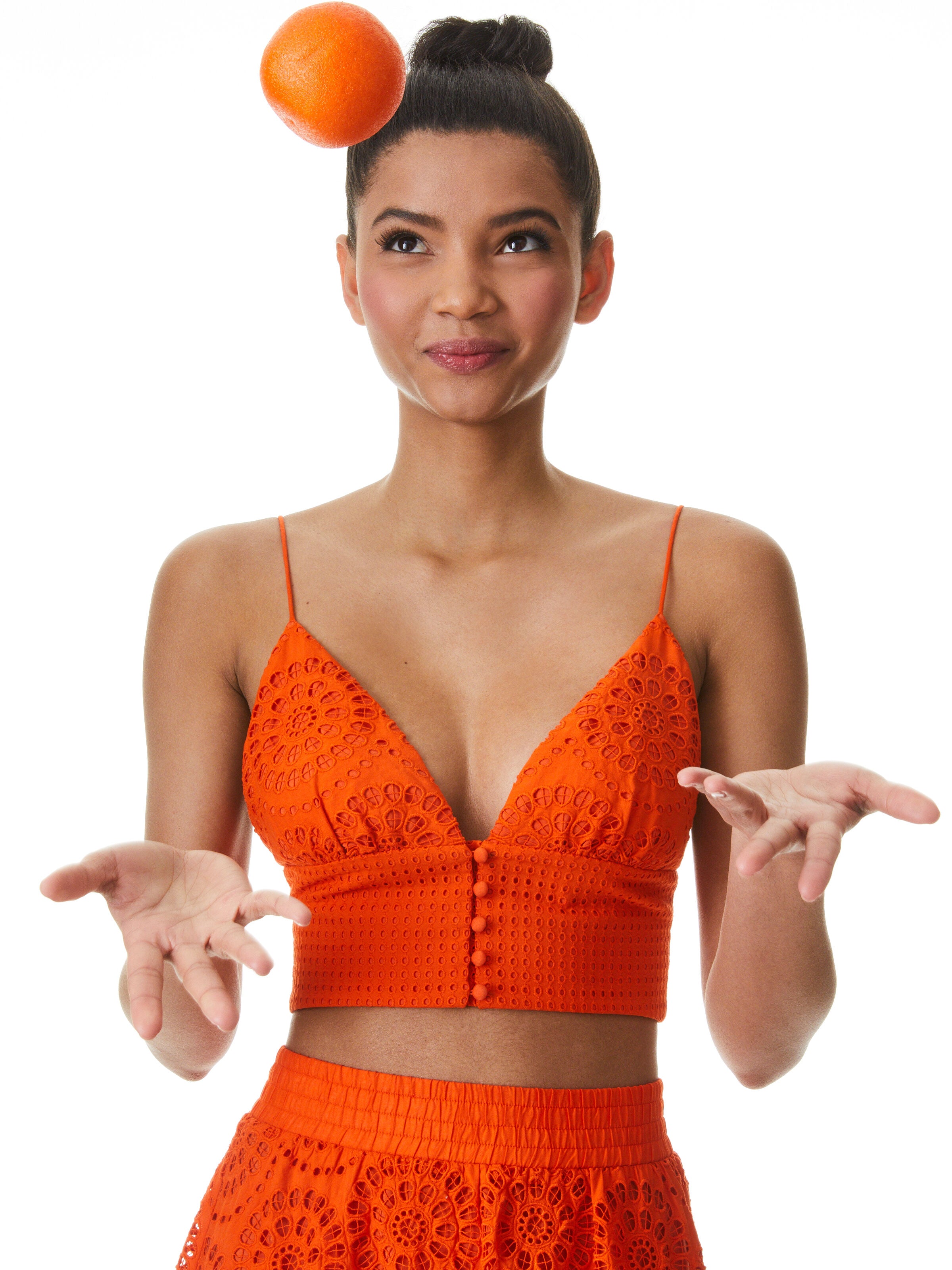 ADELAIDE BUTTON FRONT CROP TOP-SIENNA-ALICE + OLIVIA